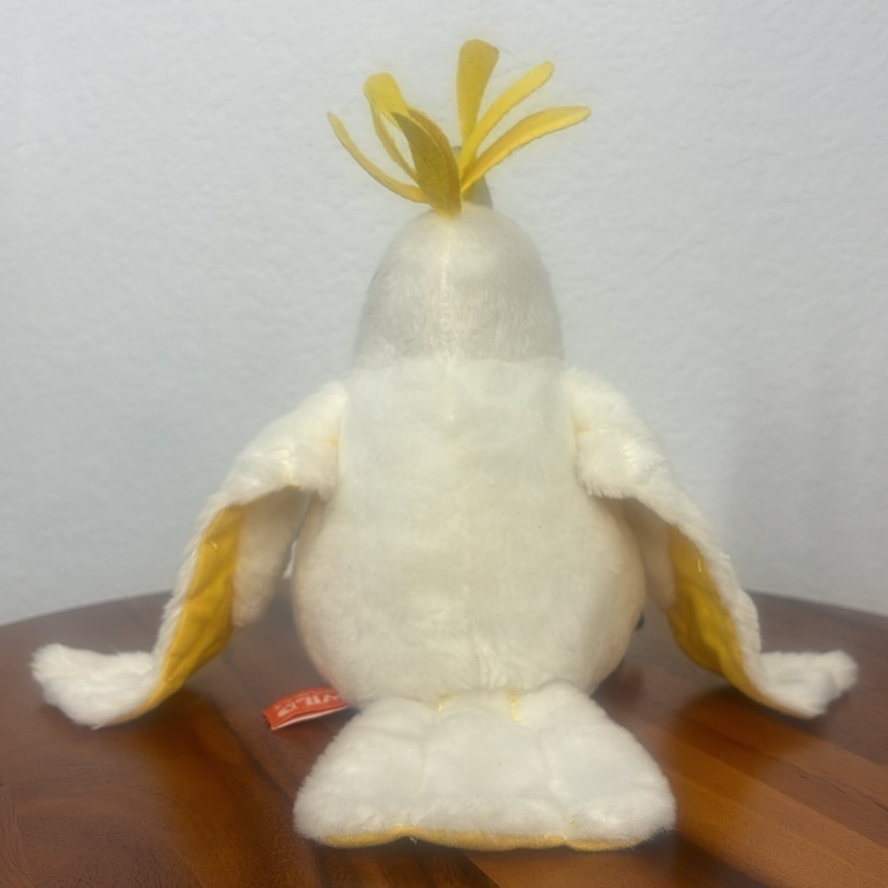 Wild Republic Cuddlekins mini Sulphur Crested Cockatoo stuffed animal - Picture 4 of 11